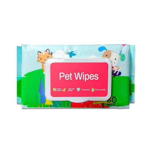 Dog & Cat Wipes – Hypoallergenic, Gentle Pet Grooming Wipes with Vitamins A, C & E (80 Count)
